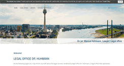 Desktop Screenshot of en.kanzlei-huhmann.de